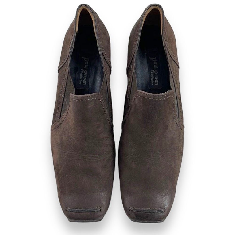 Paul Green Shoes Womens Size 6.5 Brown Leather Slip On Loafers